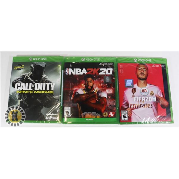 BUNDLE OF 3 XBOX GAMES