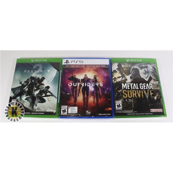BUNDLE OF 3 XBOX GAMES