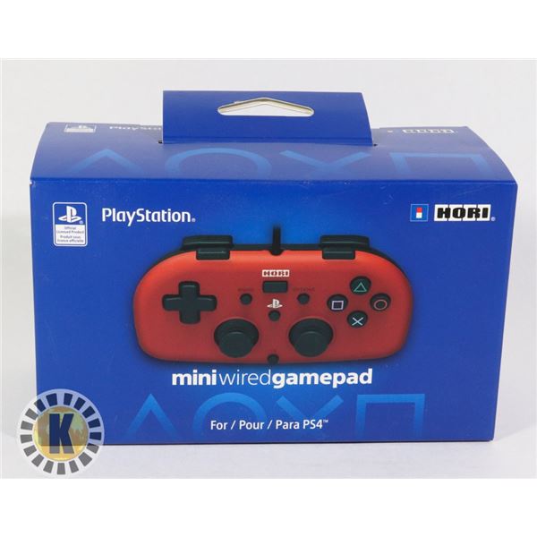 PLAYSTATION MINI WIRED CONTROLLER (RED)