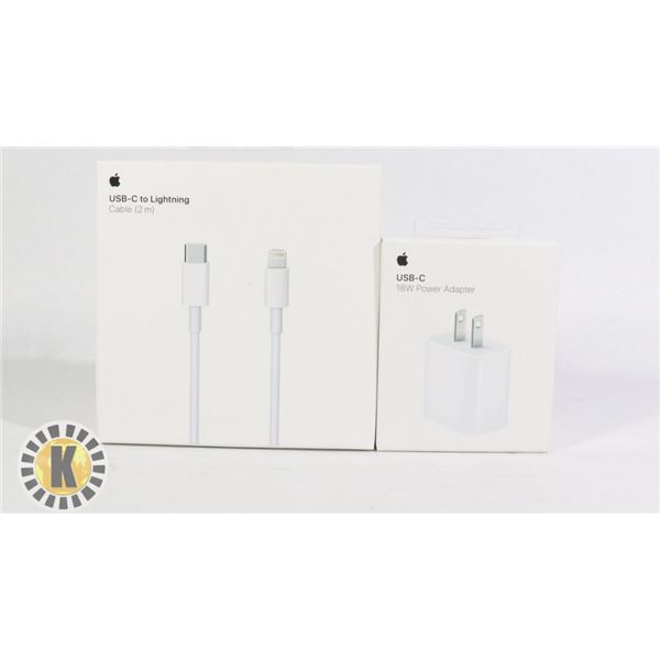 APPLE USB-C CHARGING BLOCK AND CABLE