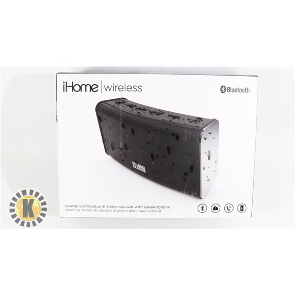 IHOME WIRELESS BLUETOOTH SPEAKER