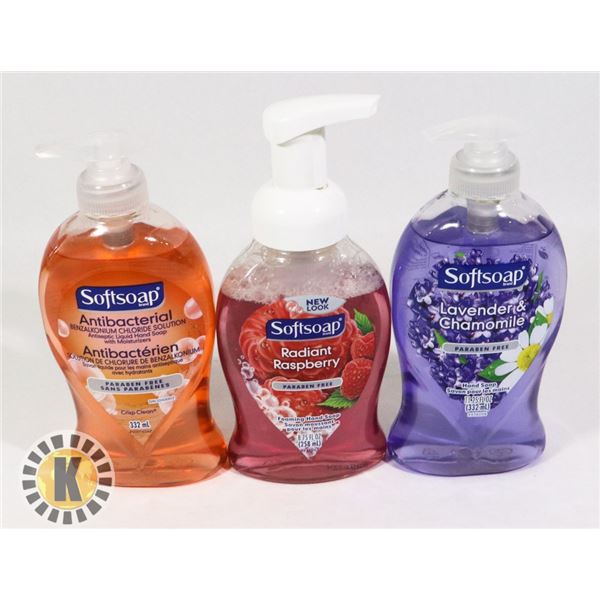 BAG OF ASSORTED SOFT SOAP  HAND WASH