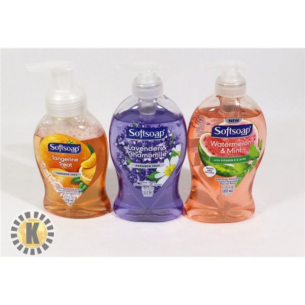 BAG OF ASSORTED SOFT SOAP  HAND WASH