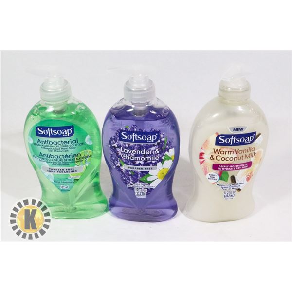 BAG OF ASSORTED SOFT SOAP  HAND WASH