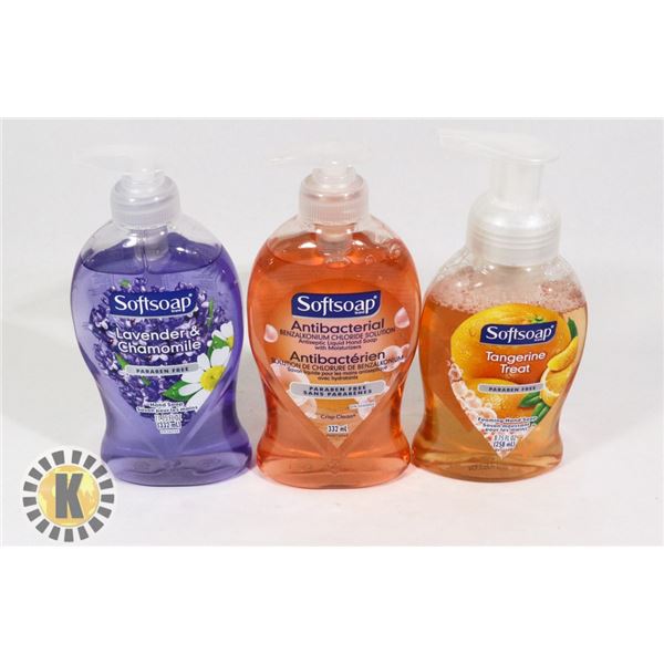 BAG OF ASSORTED SOFT SOAP  HAND WASH