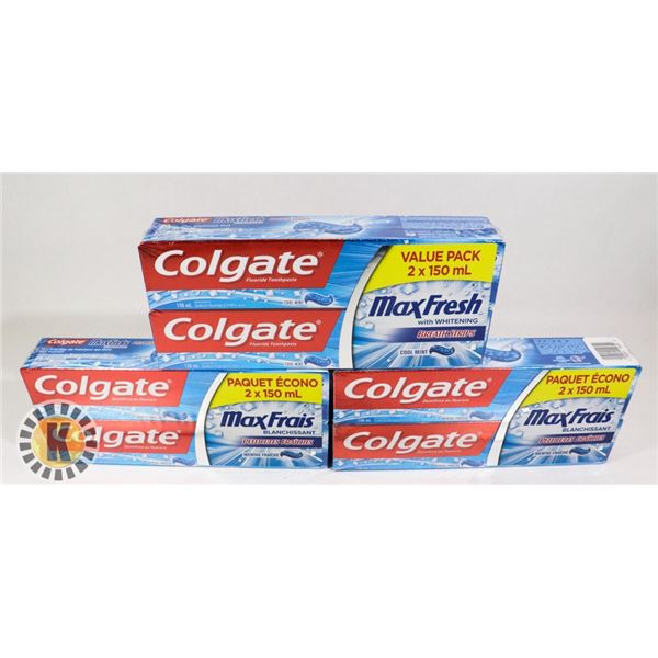 6 COLGATE FLUORIDE TOOTHPASTE COOL MINT