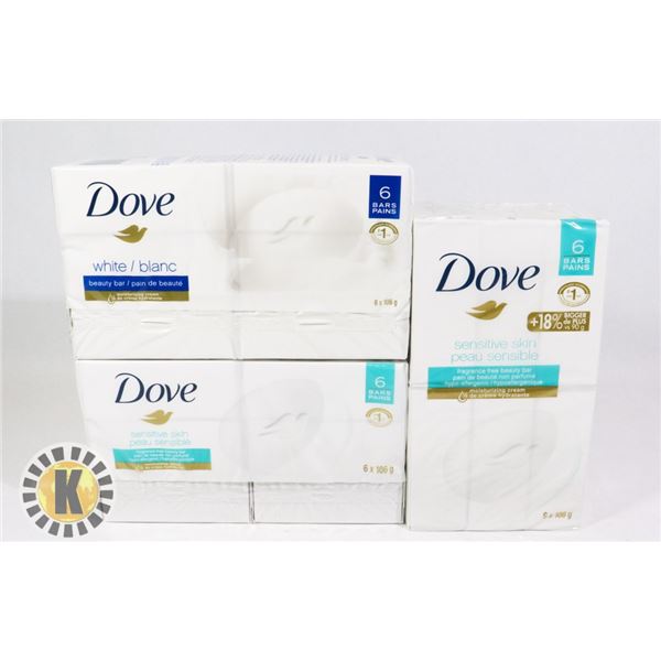ASSORTED BAG OF DOVE BAR SOAP