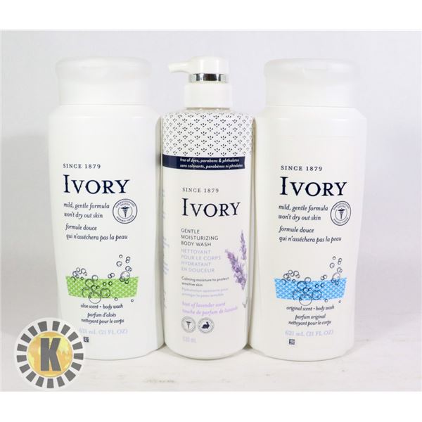 ASSORTED BAG OF IVORY BODYWASH