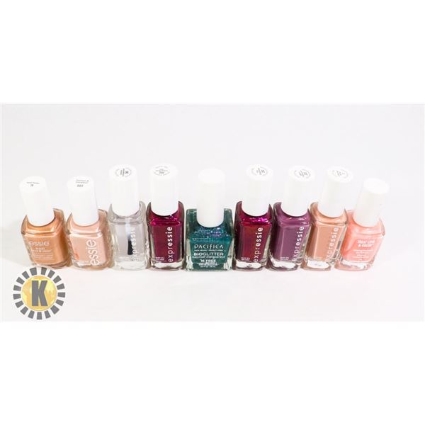 ASSORTED BAG OF NAIL POLISH INCLUDES ESSIE