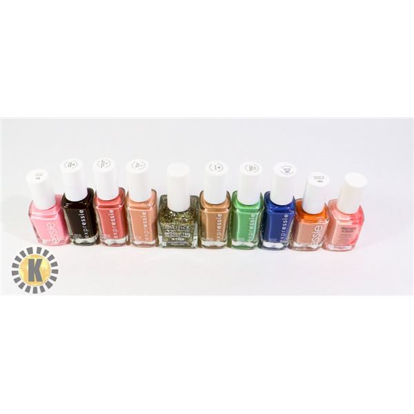 ASSORTED BAG OF NAIL POLISH INCLUDES ESSIE