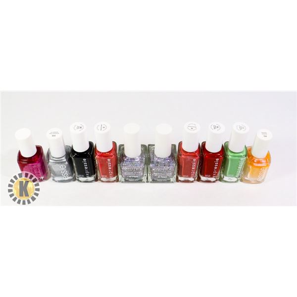 ASSORTED BAG OF NAIL POLISH INCLUDES ESSIE