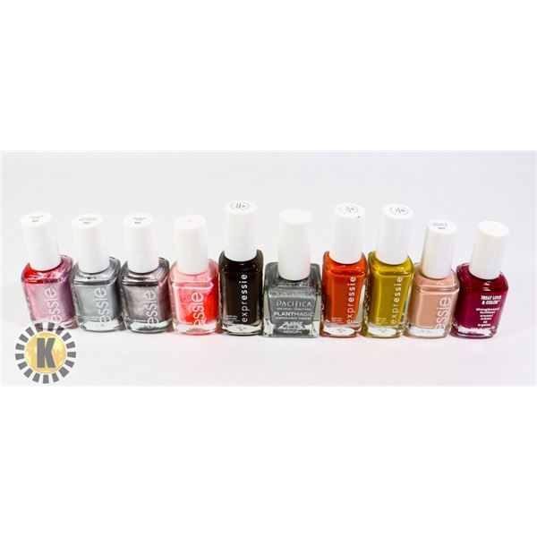 ASSORTED BAG OF NAIL POLISH INCLUDES ESSIE