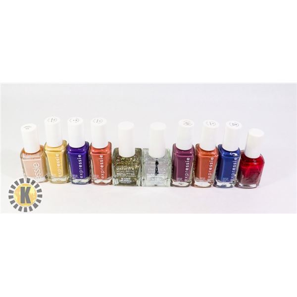 ASSORTED BAG OF NAIL POLISH INCLUDES ESSIE