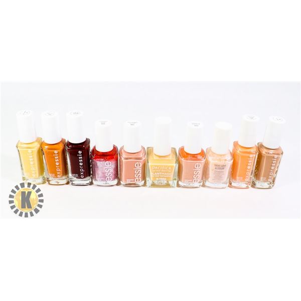 ASSORTED BAG OF NAIL POLISH INCLUDES ESSIE