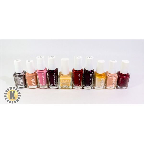 ASSORTED BAG OF NAIL POLISH INCLUDES ESSIE