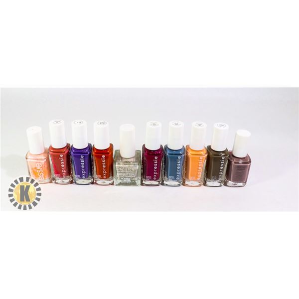ASSORTED BAG OF NAIL POLISH INCLUDES ESSIE