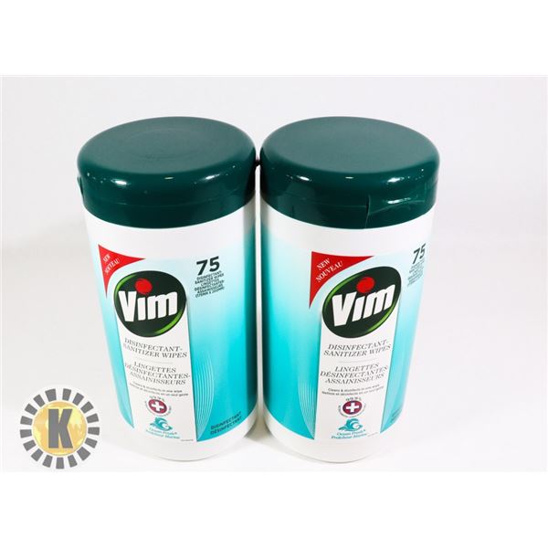 VIM DISINFECTANT SANITIZER WIPES