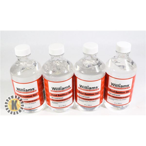 BAG 8 FL OZ WILLIAM HAND SANITIZER