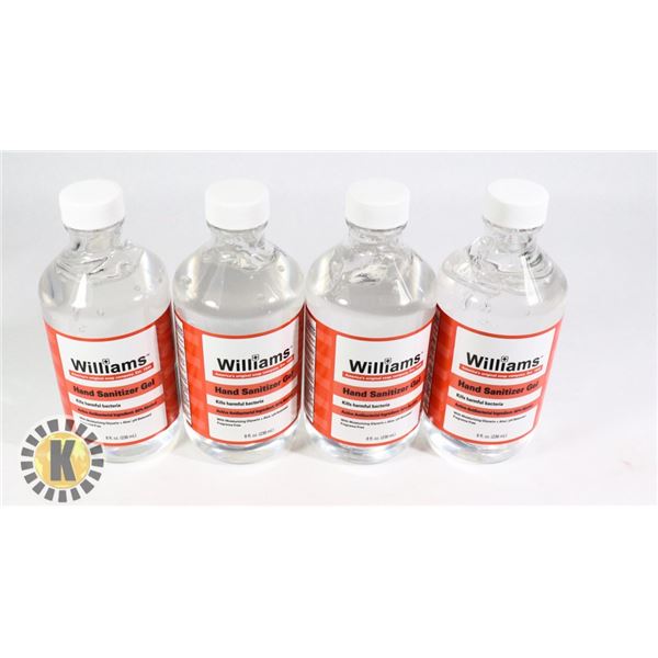 BAG 8 FL OZ WILLIAM HAND SANITIZER