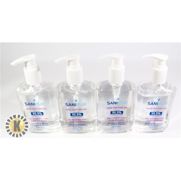 BAG OF 8FL OZ SANIPUR HAND SANITIZER GEL