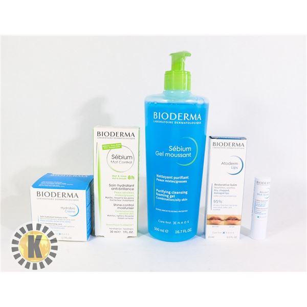 BAG OF ASSORTED BIODERMA FACE TREATMENTS