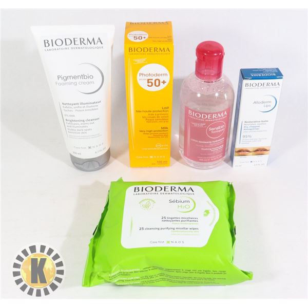 BAG OF ASSORTED BIODERMA FACE TREATMENTS