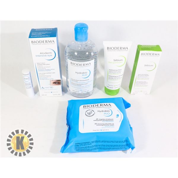 BAG OF ASSORTED BIODERMA FACE TREATMENTS