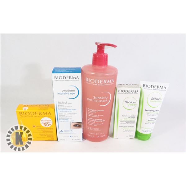 BAG OF ASSORTED BIODERMA FACE TREATMENTS