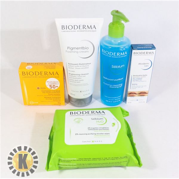 BAG OF ASSORTED BIODERMA FACE TREATMENTS