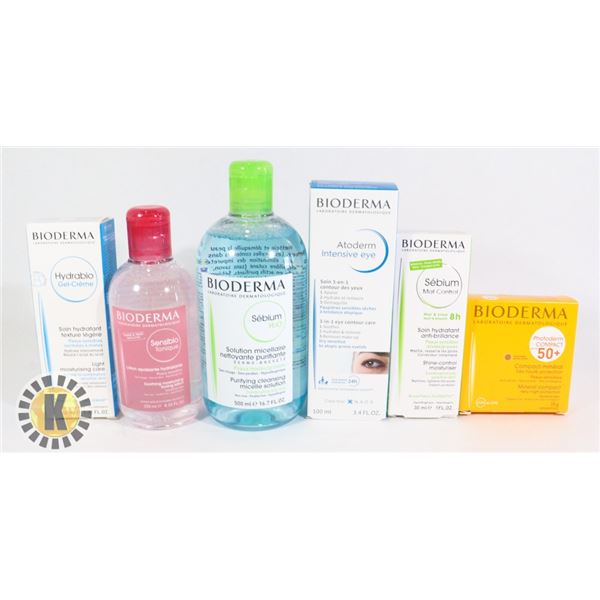 BAG OF ASSORTED BIODERMA FACE TREATMENTS