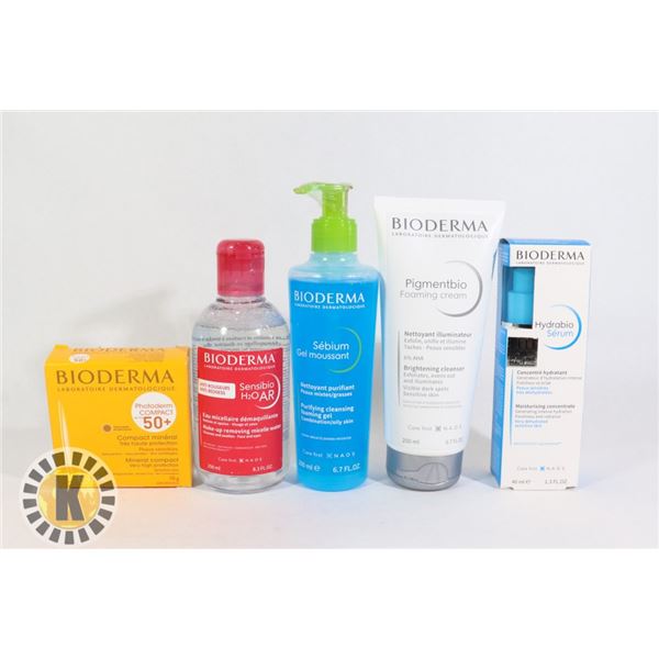 BAG OF ASSORTED BIODERMA FACE TREATMENTS