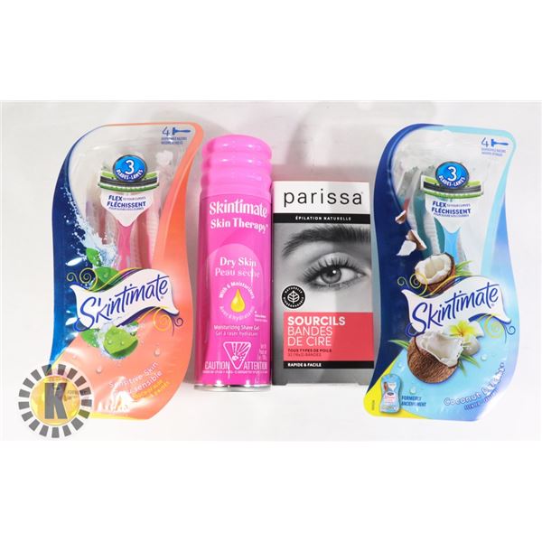 BAG OF SKIN CARE ITEMS