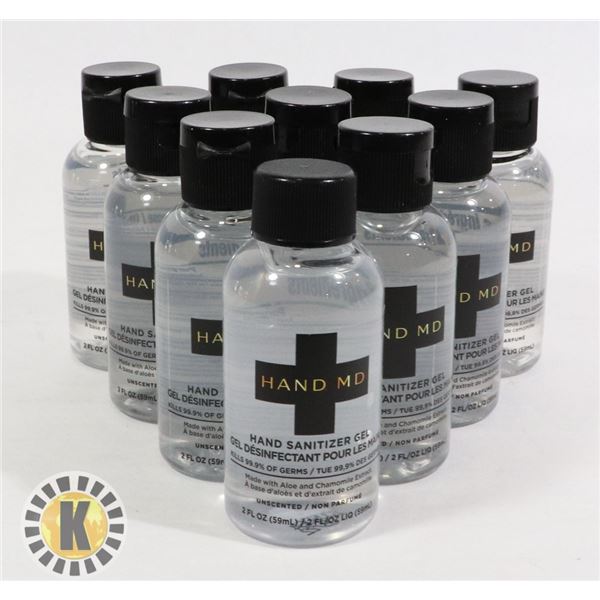 BAG OF NEW 2FL OZ HAND MD SANITIZER GEL