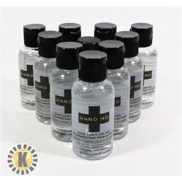 BAG OF NEW 2FL OZ HAND MD SANITIZER GEL