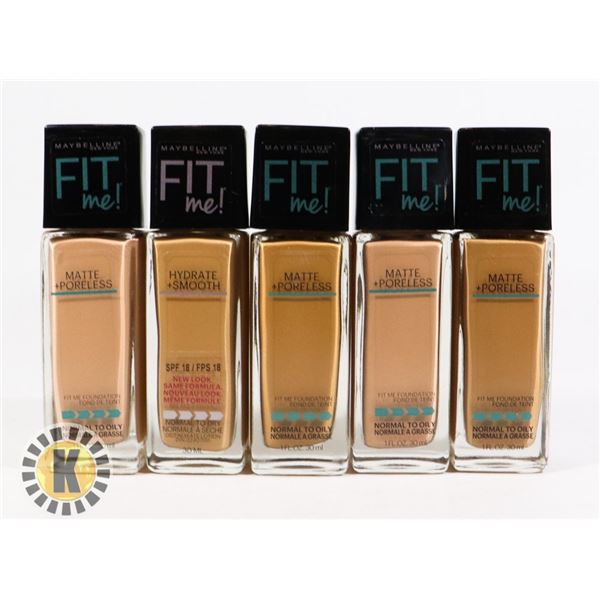 BAG OF NEW MAYBELLINE FIT ME FOUNDATION