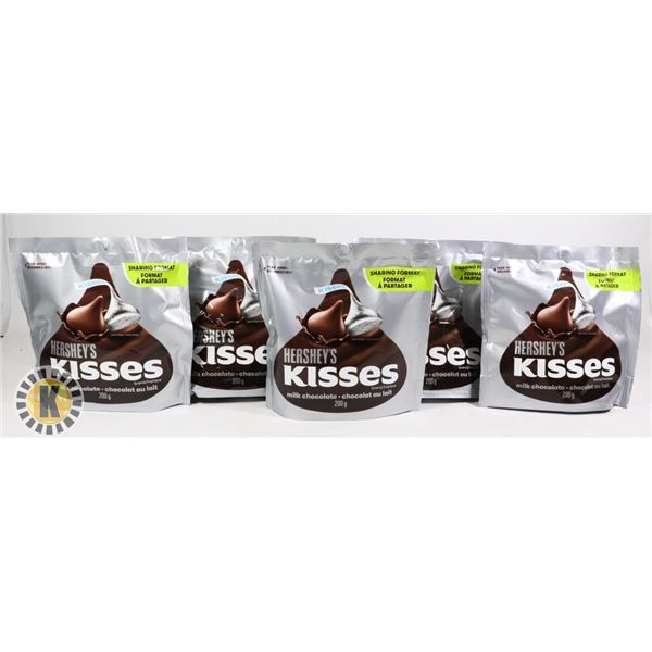 BAG OF ASSORTED HERSHEY'S KISSES CHOCOLATE