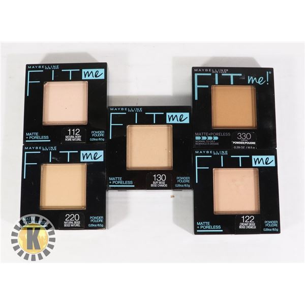 BAG OF  NEW  MAYBELLINE FIT ME FOUNDATION