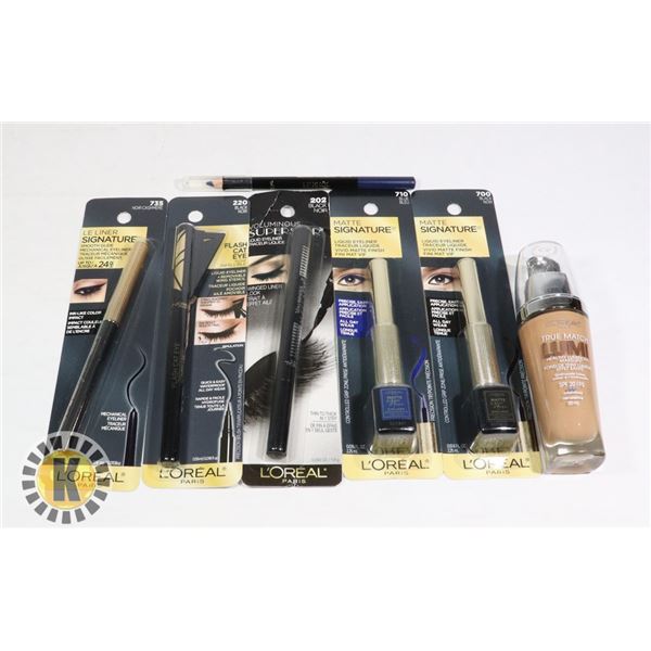 BAG OF MAKE-UP FOUNDATION AND INK PEN