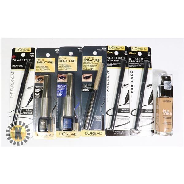 BAG OF MAKE-UP FOUNDATION AND INK PEN