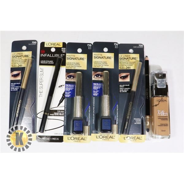 BAG OF MAKE-UP FOUNDATION AND INK PEN