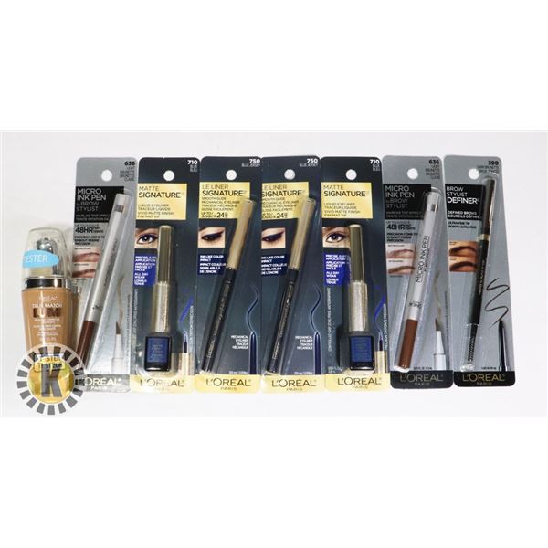 BAG OF MAKE-UP FOUNDATION AND INK PEN