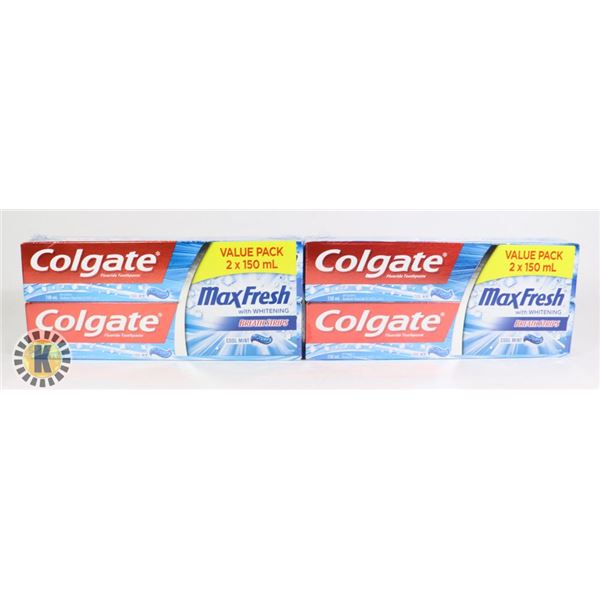 BAG OF COLGATE FLUORIDE COOLMINT TOOTHPASTE