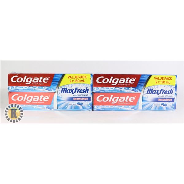 BAG OF COLGATE FLUORIDE COOLMINT TOOTHPASTE