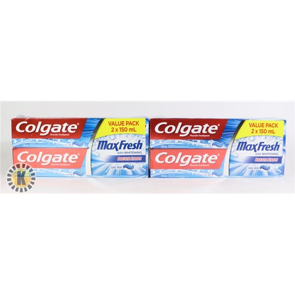 BAG OF COLGATE FLUORIDE COOLMINT TOOTHPASTE