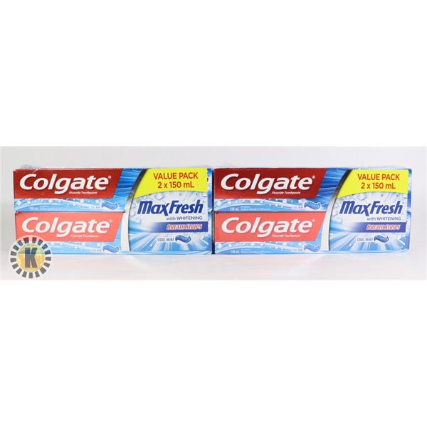 BAG OF COLGATE FLUORIDE COOLMINT TOOTHPASTE