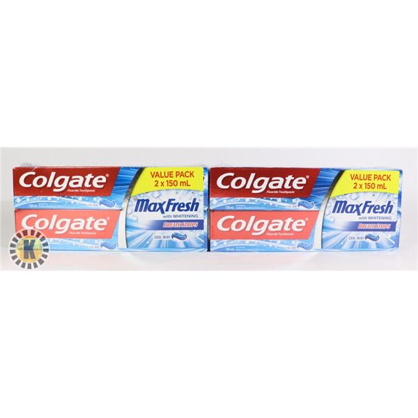 BAG OF COLGATE FLUORIDE COOLMINT TOOTHPASTE