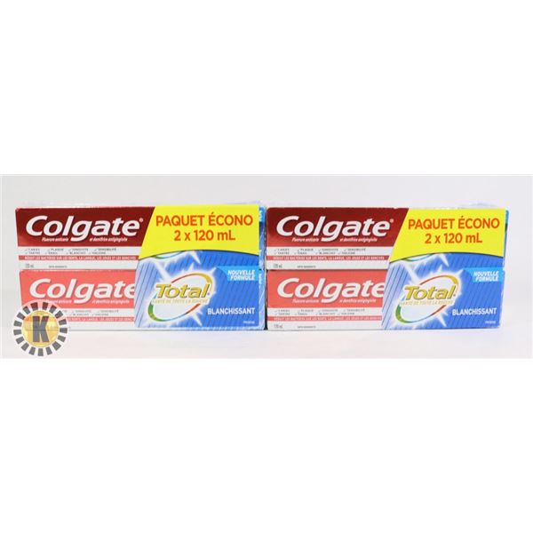 BAG OF TOTAL COLGATE WHITENING TOOTHPASTE