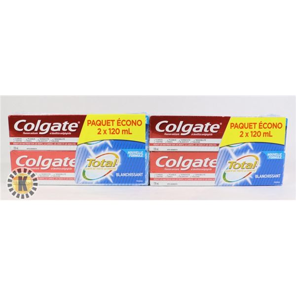 BAG OF TOTAL COLGATE WHITENING TOOTHPASTE