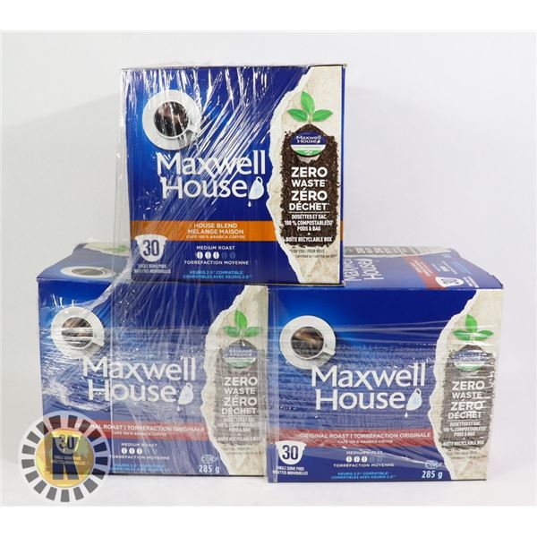 3 BUNDLES  ASSORTED OF MAXWELL HOUSE COFFEE
