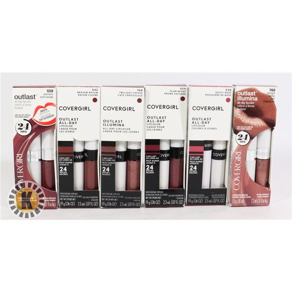 BAG OF ASSORTED COVERGIRL LIPCOLOR